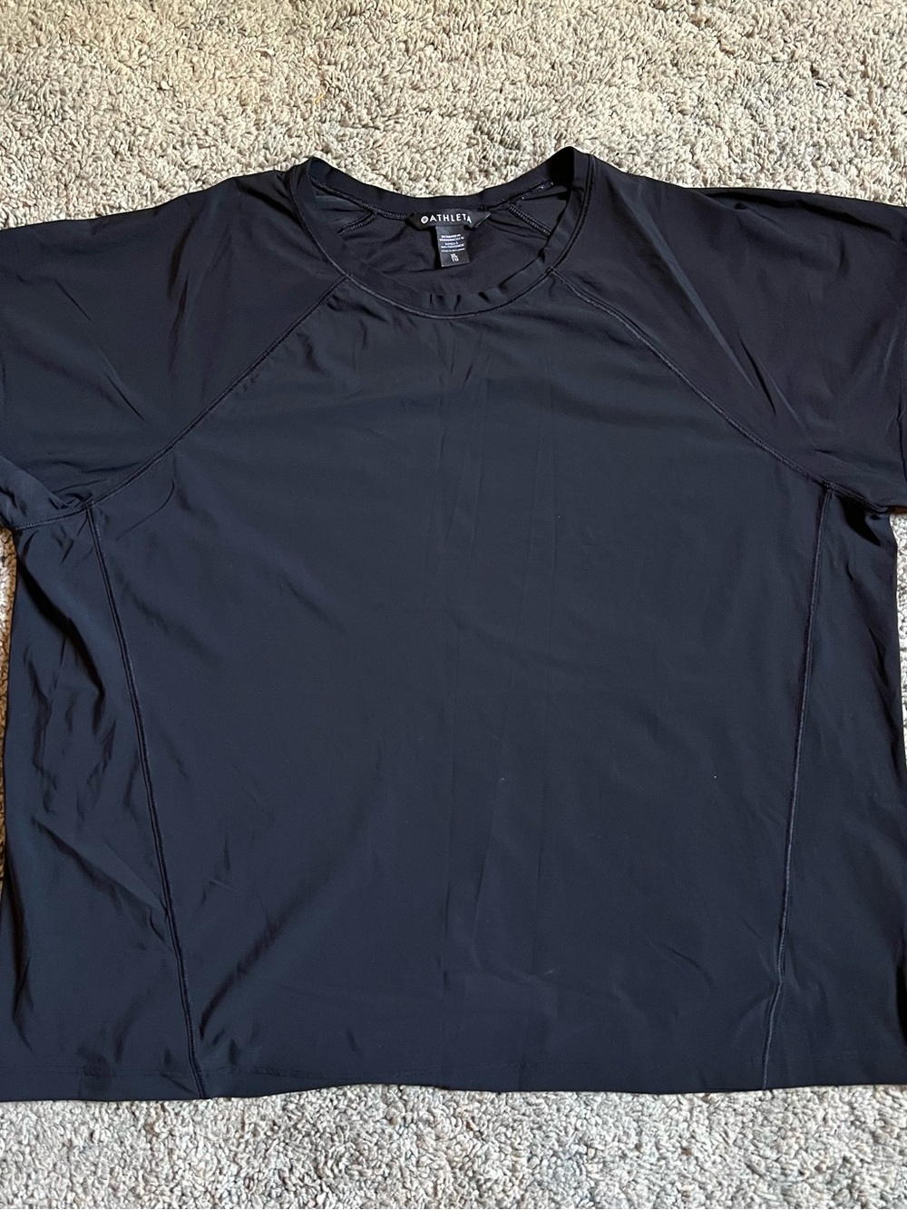 Athleta Women’s Black Short Sleeve Tee Sz XL